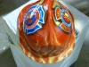 Commemorative FIreman Helmet top back view