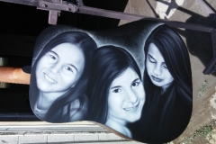 Portraits are always masterfully done by our airbrush artist Mitch.