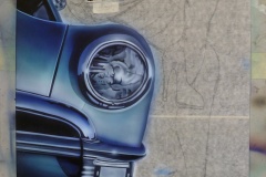 In progress photo of blue beauties